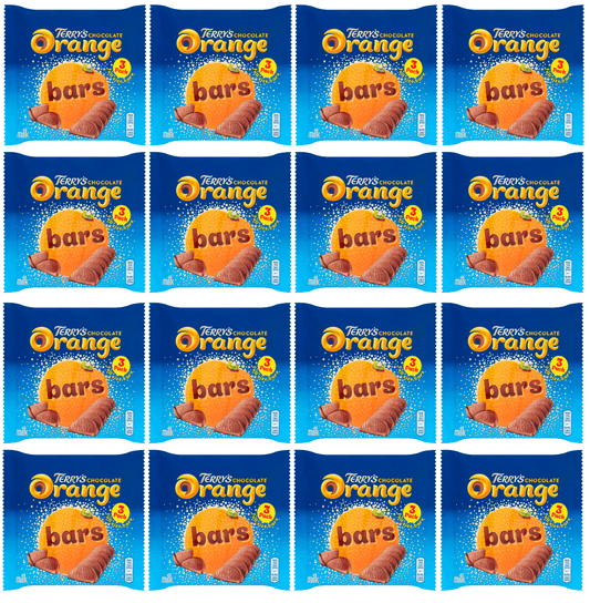 16 x Terrys Chocolate Orange Milk Bars 3 Pack 105Gm