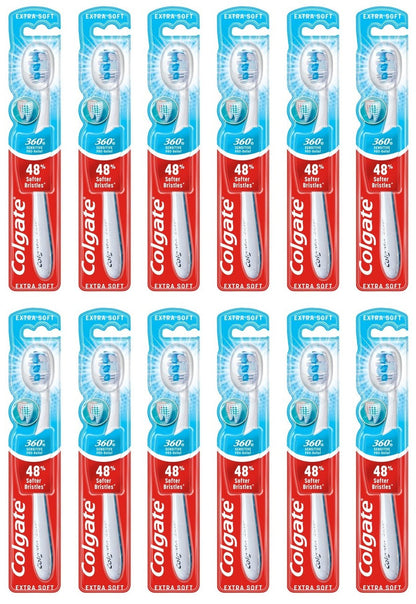 12 x Colgate 360 Sensitive Pro-Relief Extra Soft Manual Toothbrush