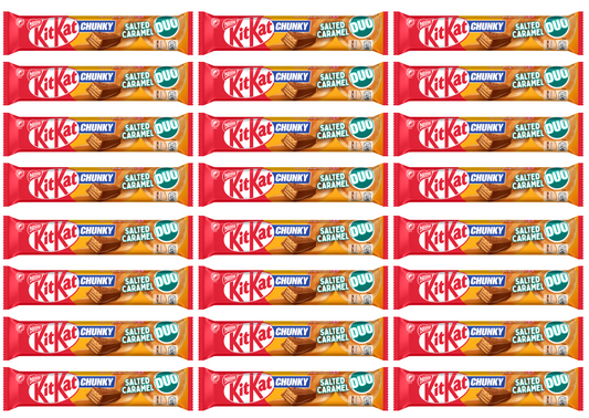 24 x Kitkat Chunky Duo Milk Salted Caramel Bar- 64GM