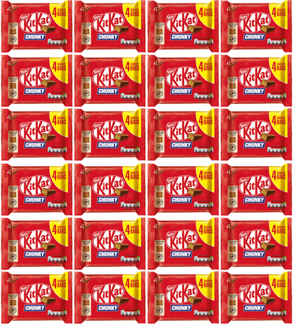 24 x Nestle Kitkat Chunky 4Pk Multipack 128Gm