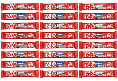 24 x Nestle Kitkat Chunky Duo Milk Chocolate Bars  64Gm