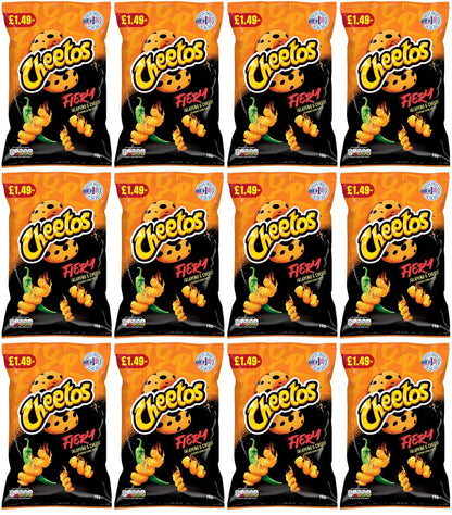 12 x Cheetos Twisted Fiery Jalapeno & Cheese - 70GM
