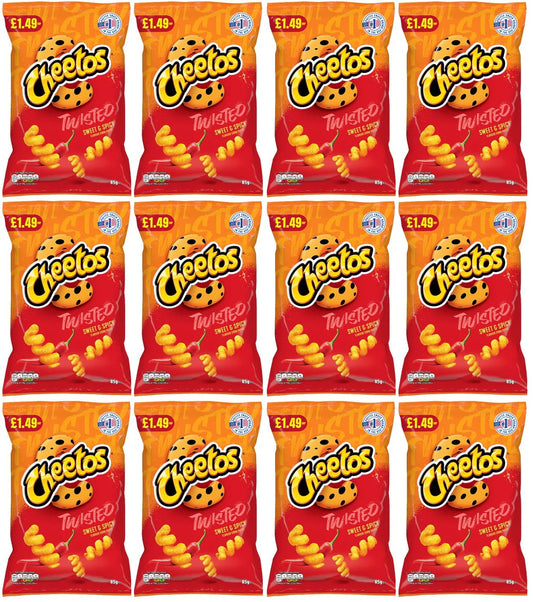 12 x Cheetos Twisted Sweet & Spicy - 85GM