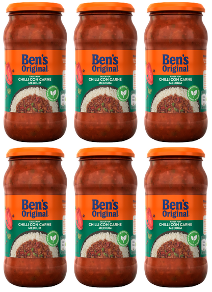 6 x Ben's Original Medium Sauce Chilli Con Carne 450G