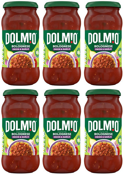 6 x Dolmio Bolognese Onion & Garlic Sauce For Bolognese 450G