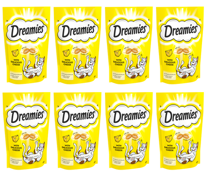 8 x Dreamies Cheese Cat Treats 60G