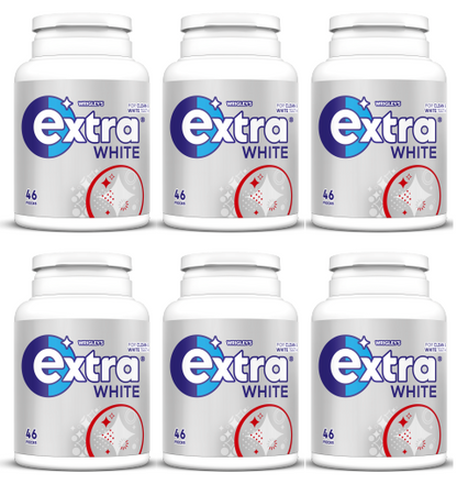 6 x Extra White Bottle 46 Pce