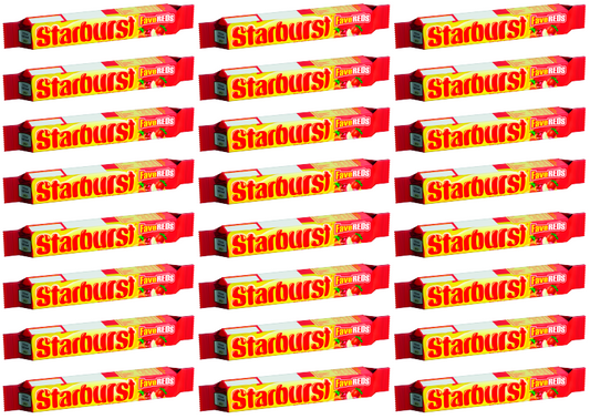 24 x Starburst Fave Reds (Sb) 45Gm