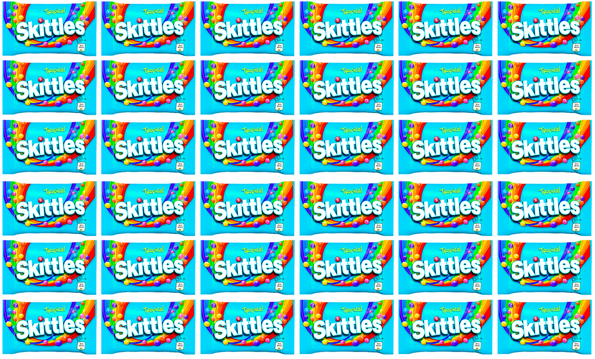 36 x Skittles Tropical 45Gm