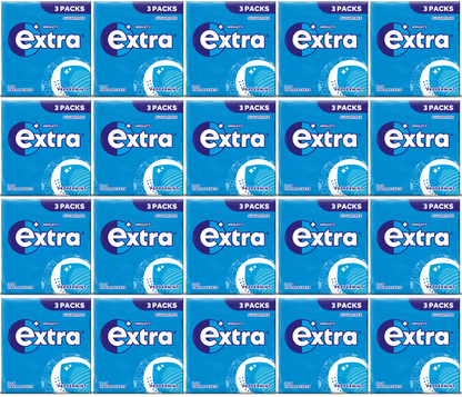 20 x Extra Sugar Free Peppermint Gum 3Pk