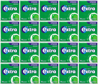 20 x Extra Sugar Free Spearmint Gum 3Pk 3Pk
