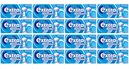 16 x Extra Peppermint Refreshers Handybox 7 Piece