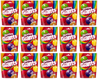 15 X Skittles Fruit Giants Pouch 132G