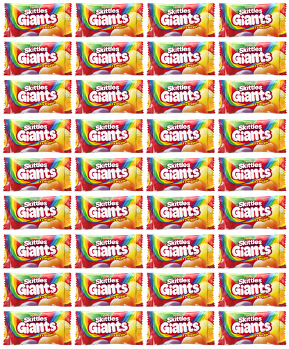 36 x Skittles Giants Fruit Sweets Bag 45Gm