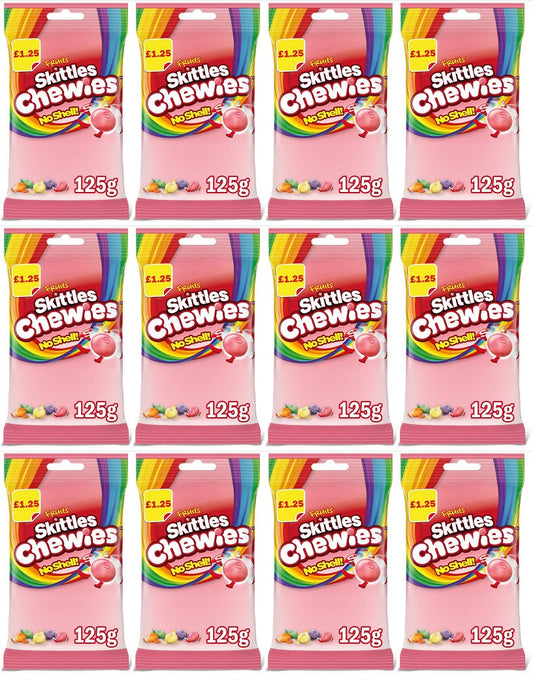 12 x Skittles fruit Chewies Treat Bag - 125GM