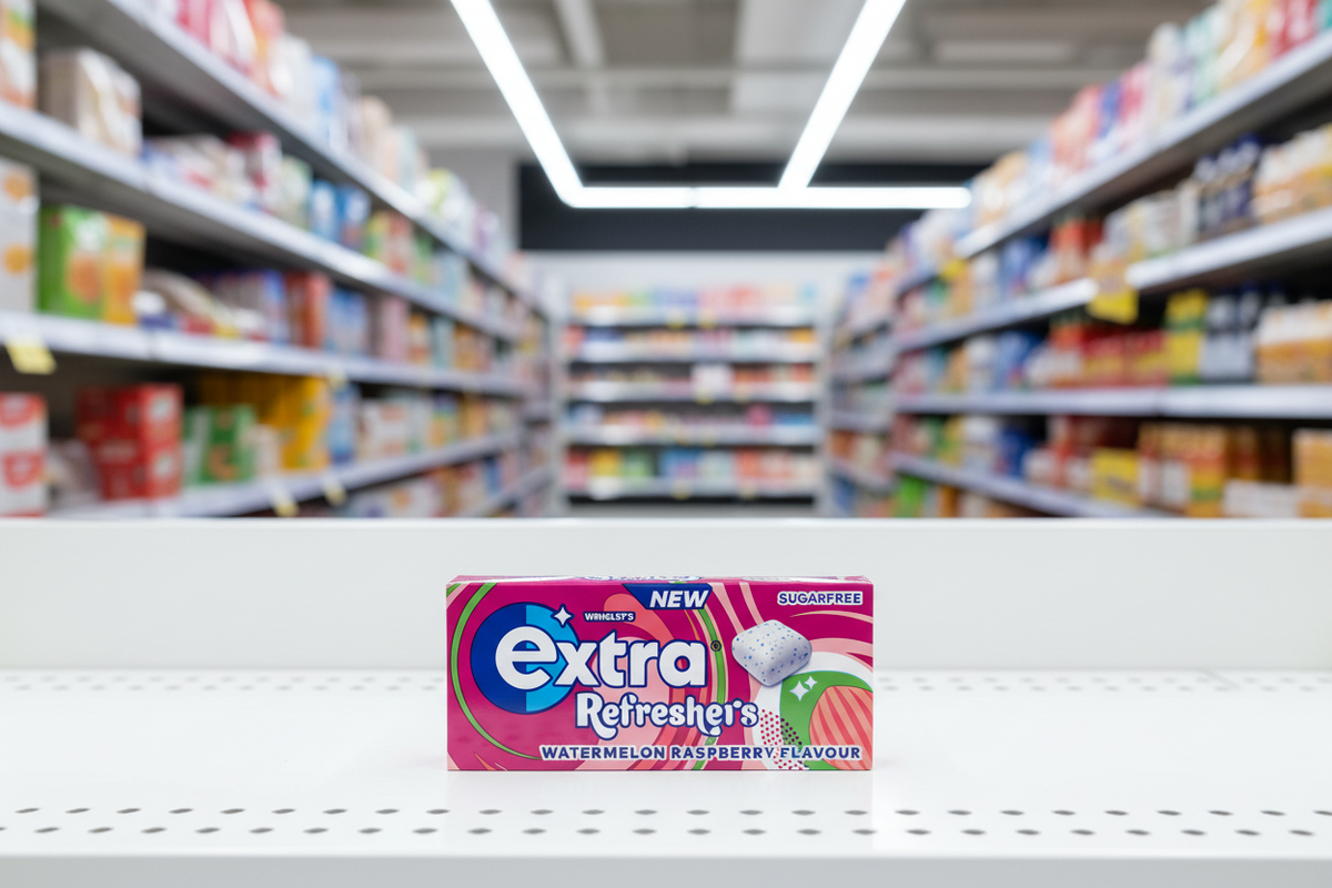 16 x Extra Refreshers Watermelon Raspberry Gum Handy Box 7pcs     - 7 PIECE