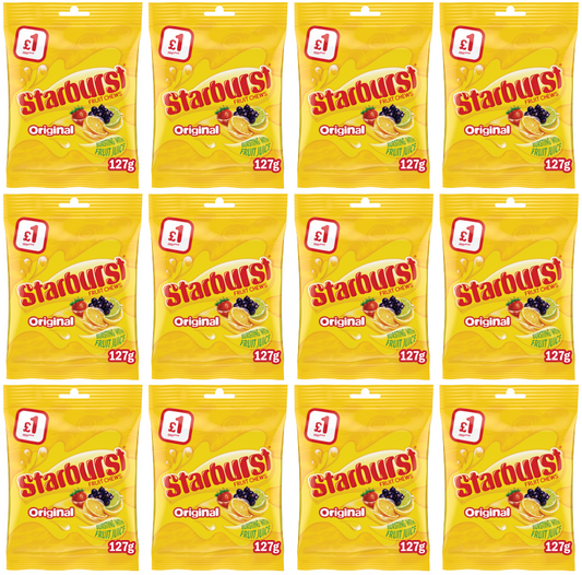 12 x Starburst Original Fruits Treat Bag - 127GM