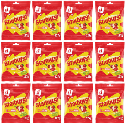 12 x Starburst Fave Reds Fruit Treat Bag - 127GM