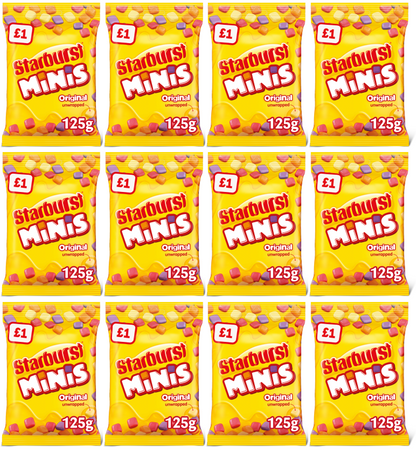 12 x Starburst Minis Treat Bag - 125GM