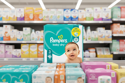 4 x Pampers Baby Dry Size 3 (Midi) 30 Pack