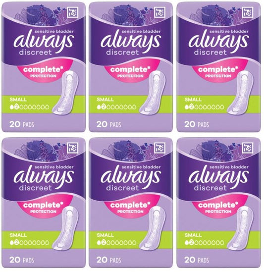 6 x Always Discreet Small Order - 20 PACK