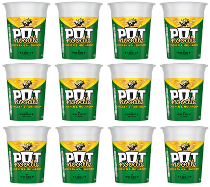 12 x Pot Noodle Chicken & Mushroom 90Gm