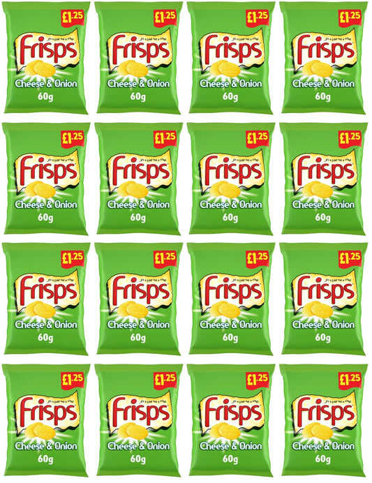 16 x Kp Frisps Cheese & Onion - 60GM