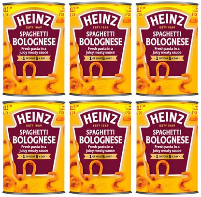 6 x Heinz Spaghetti Bolognese  - 400GM