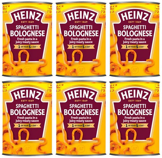 6 x Heinz Spaghetti Bolognese  - 400GM