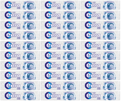 30 x Extra Ice Peppermint Gum 10 Pce