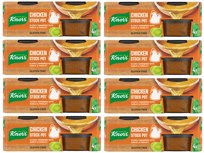 8 x Knorr Stock Pots Gel Chicken 4'S