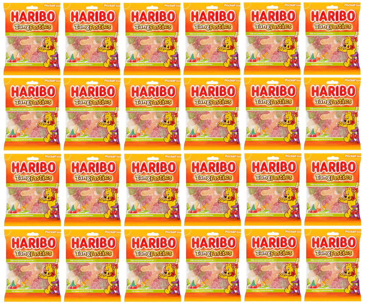 24 x Haribo Tangfastics Vending Bag 90Gm