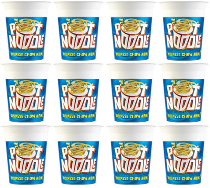 12 x Pot Noodle  Standard Pot Noodle Chinese Chow Mein 90 G