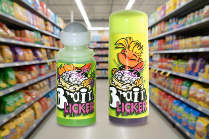 12 x Brain Licker Raspberry Candy Drink 60Ml