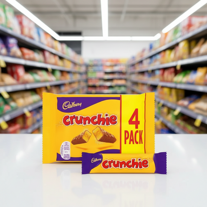 10 x Cadbury Crunchie Bars 4 X 26.1G (104.4G)