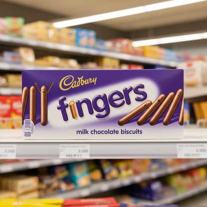 20 x Cadbury Dairy Milk Fingers Milk Chocolate Biscuits 114G