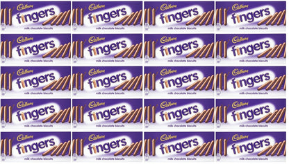 20 x Cadbury Dairy Milk Fingers Milk Chocolate Biscuits 114G