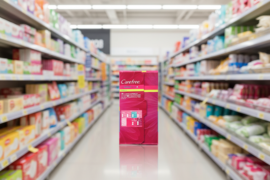 12 x Carefree Normal With Cotton Extract Panty Liners Pads Pack Of 20