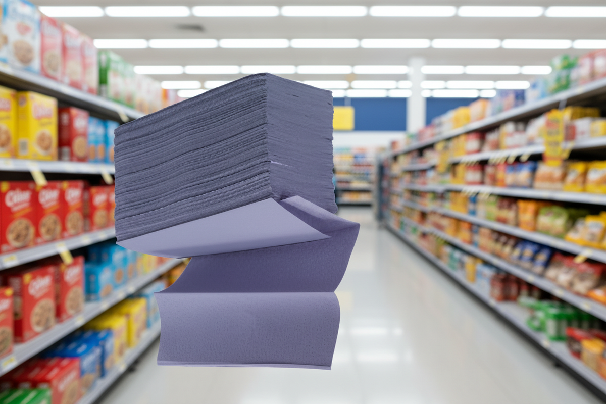 3000 x Hand Towel Blue Z Fold