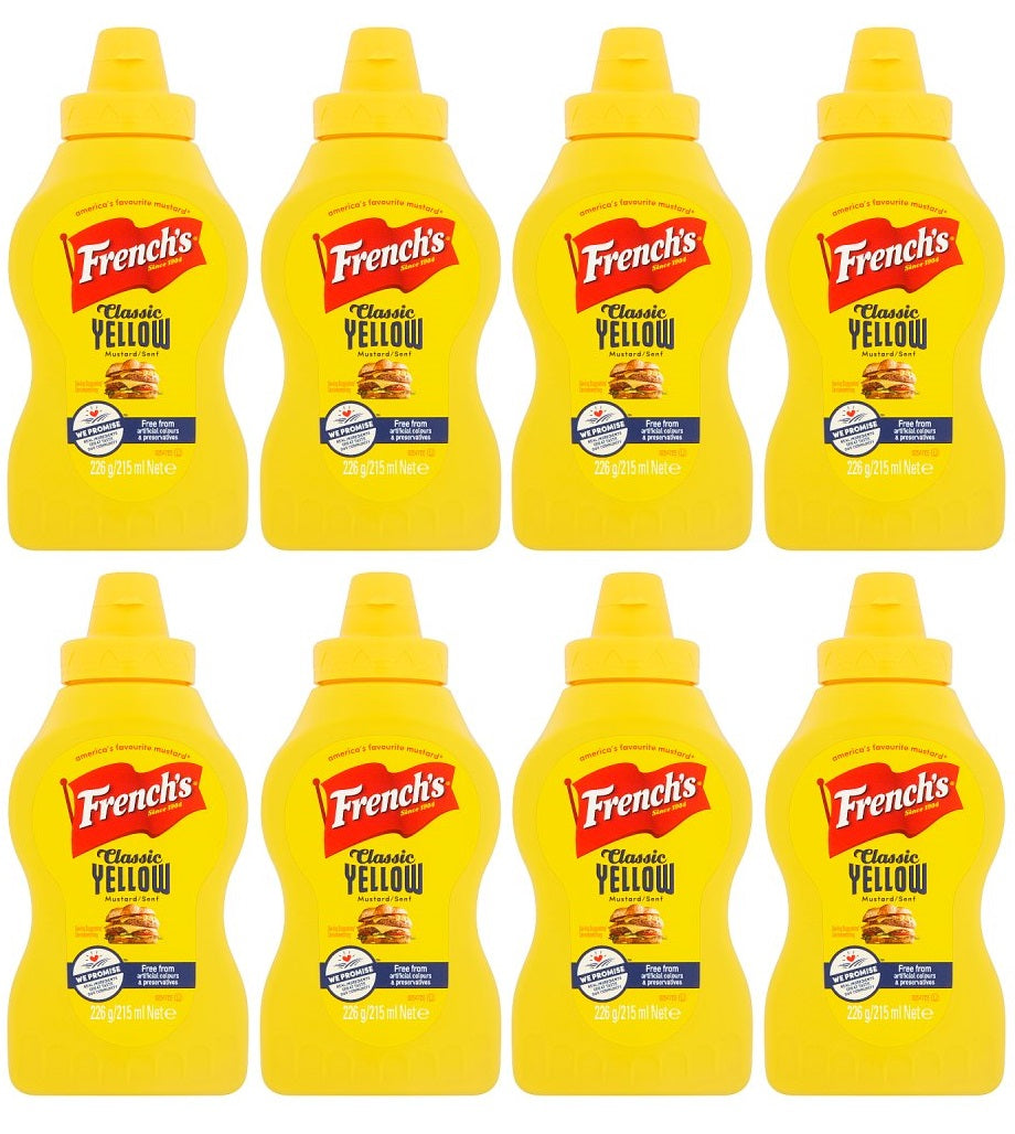 8 x French's Classic Yellow Mustard 226G