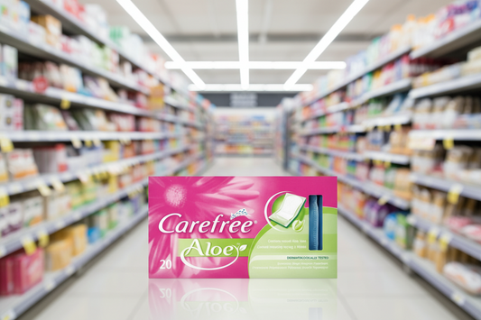 12 x Carefree® Cotton Aloe Pantyliners 20Ct