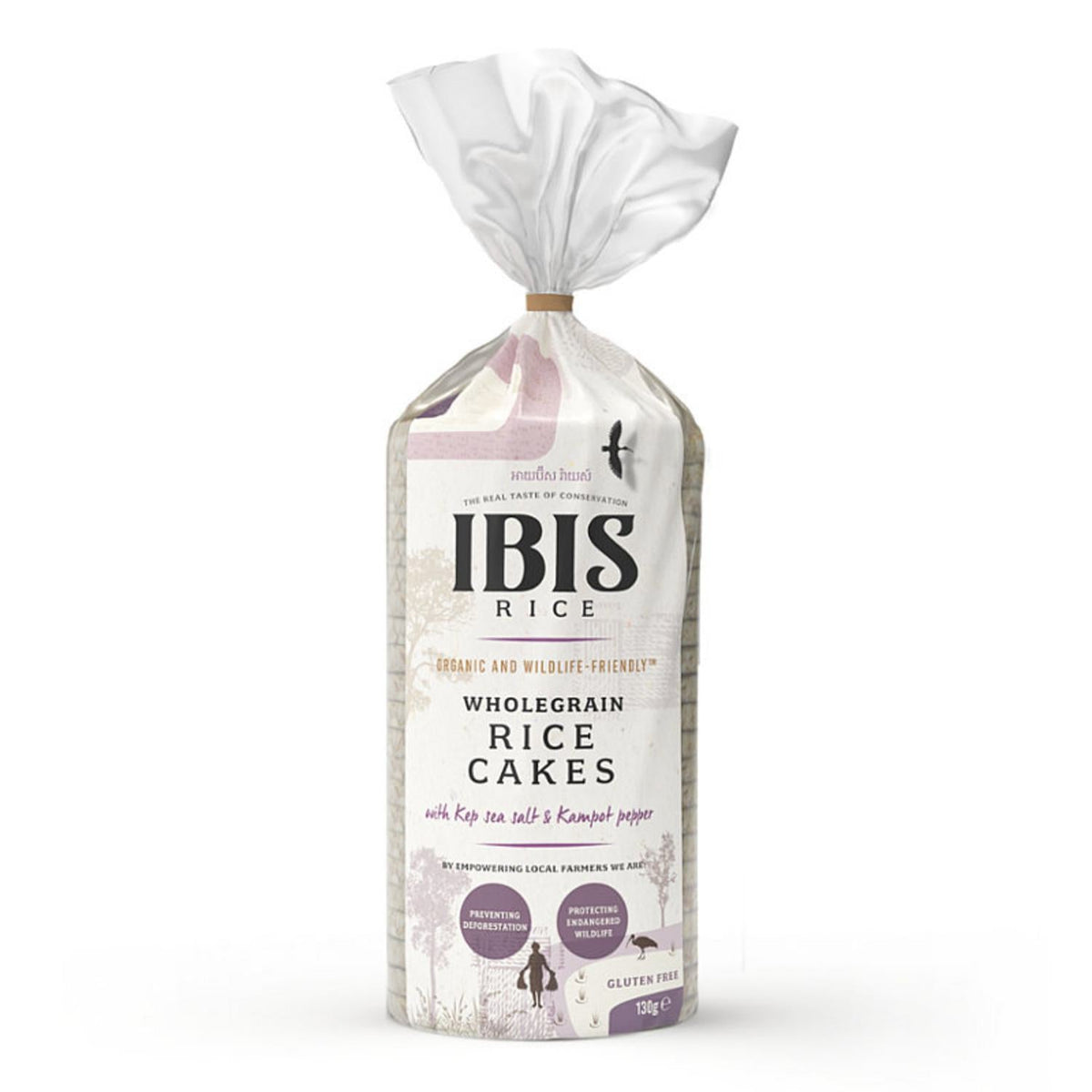 Ibis Rice Cake Sea Salt Kampot Pepper - 130g