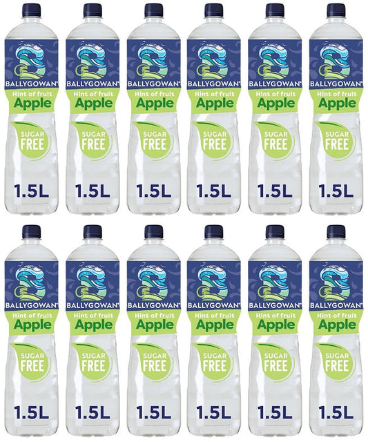 12 x Ballygowan Hint Of Fruit Apple Bottle 1.5L