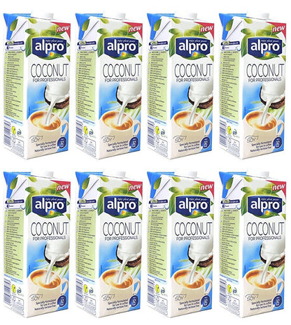 8 x Alpro Barista Coconut With Soya 1L