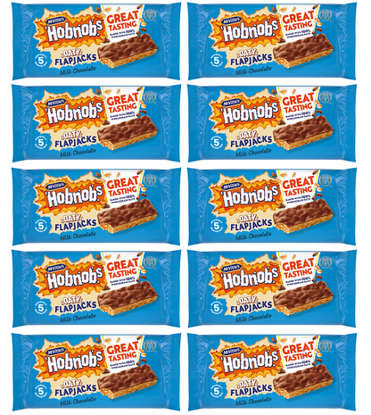 10 x Hobnobs Chocolate Flapjack Snacksize 5pk - 131.8GM