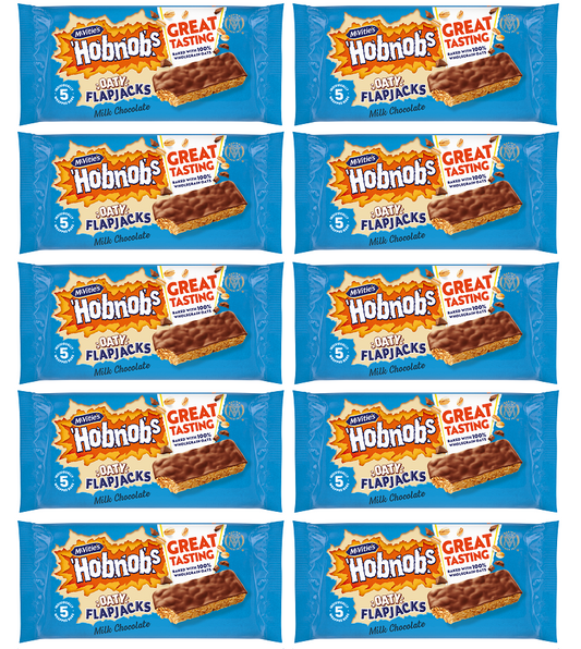 10 x Hobnobs Chocolate Flapjack Snacksize 5pk - 131.8GM