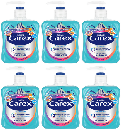 6 X Carex Handwash Original 250Ml