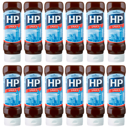 12 x Heinz Hp Brown Sauce Top Down 450G