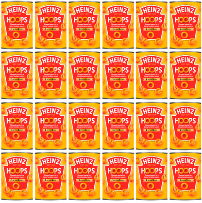 24 x Heinz Spaghetti Hoops 400Gm