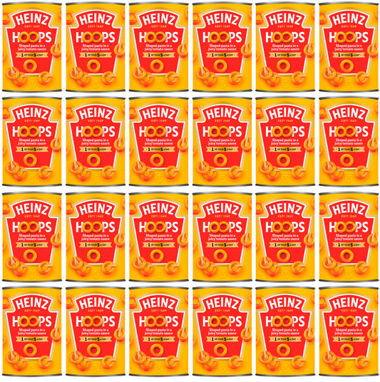 24 x Heinz Spaghetti Hoops 400Gm